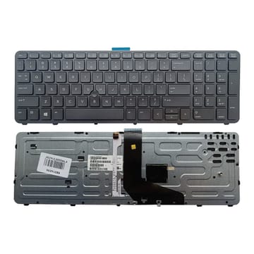Nešiojamo kompiuterio klaviatūra HP ZBook 15 G1 G2, su pašvietimu ir „trackpoint“, US