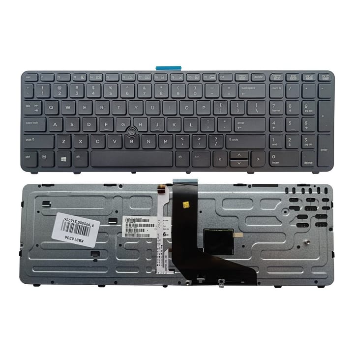 Nešiojamo kompiuterio klaviatūra HP ZBook 15 G1 G2, su pašvietimu ir „trackpoint“, US