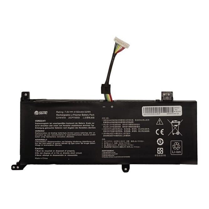 Suderinama nešiojamo kompiuterio baterija ASUS C21N1818-2, 4150 mAh