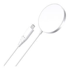 Belaidis įkroviklis CHOETECH, 15 W, magnetinis, baltas