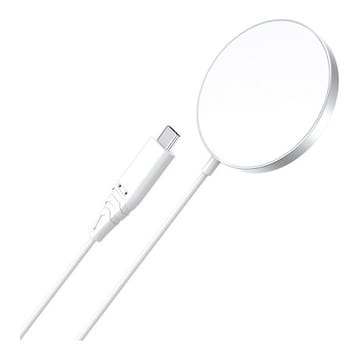 Belaidis įkroviklis CHOETECH, 15 W, magnetinis, baltas