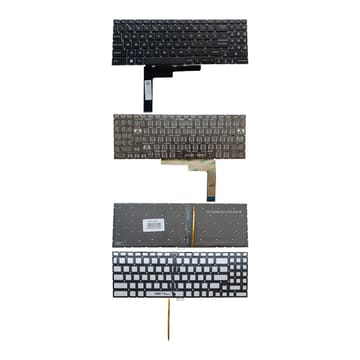 Nešiojamo kompiuterio klaviatūra MSI MS-1585, su RGB apšvietimu, US